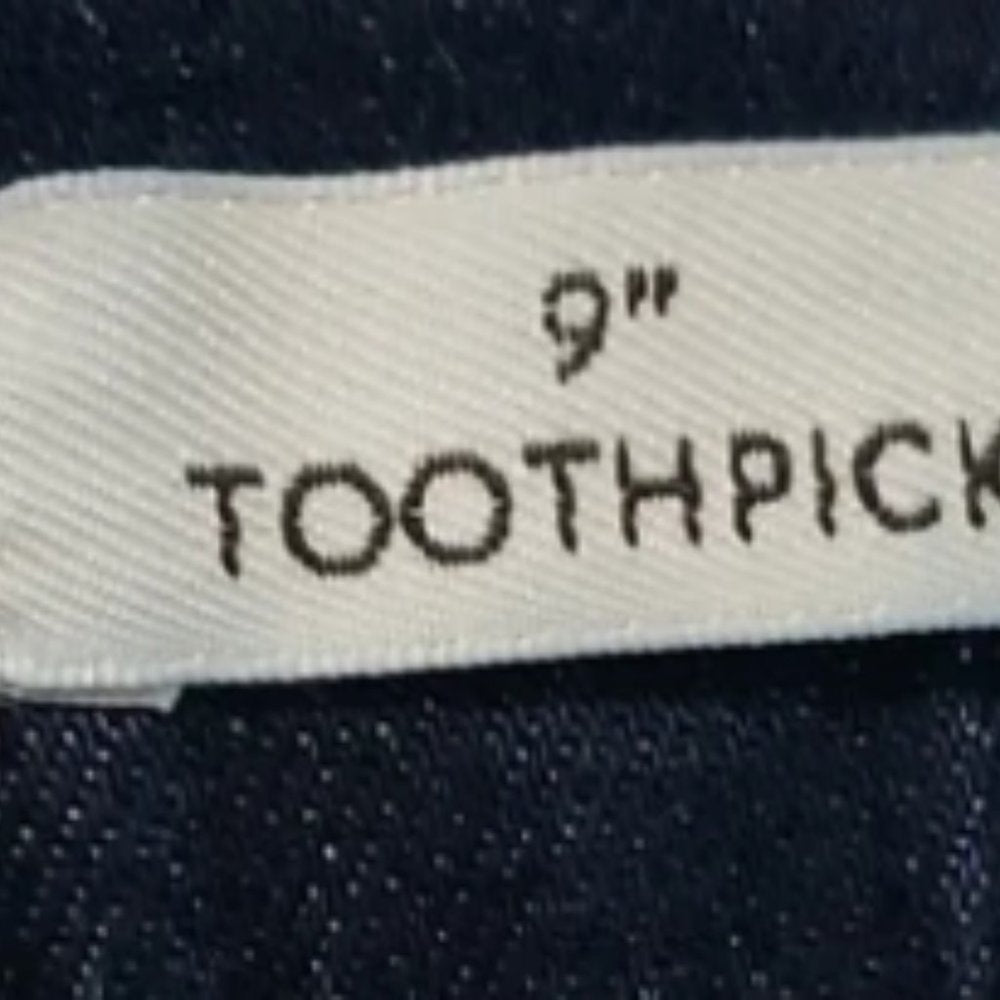 (103) J Crew 9" high-rise button fly toothpick jeans Sz 30