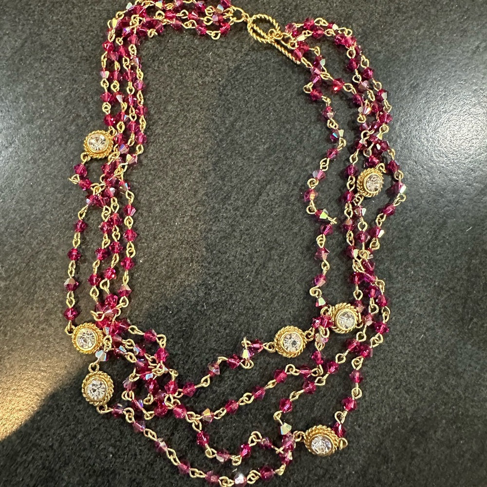 NWT VSA - Magdalena - Bicone Fuschia (Beads Only)