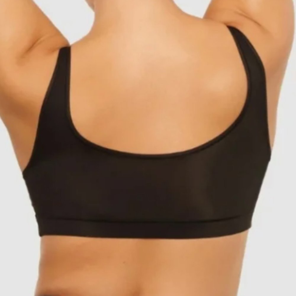 (2427) SKIMS NW JELLY SHEER SCOOP BRALETTE ** ONYX Sz 3X