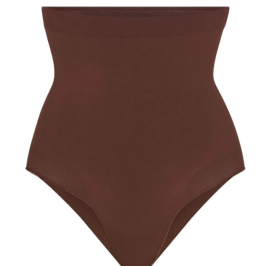 (2451/52) SKIMS SEAMLESS SCULPT HIGH-WAISTED BRIEF - COCOA Sz L/XL/2X/3X