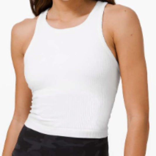 (0011/0012) Lululemon Ebb To Street Racerback Crop Tank Sz 6